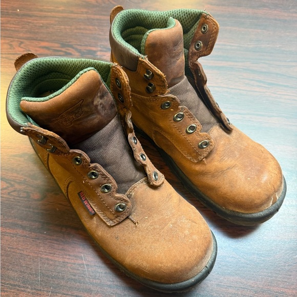 Red Wing Shoes 2235 Men’s Brown Boots Size 9.5 NO LACES - Picture 2 of 11
